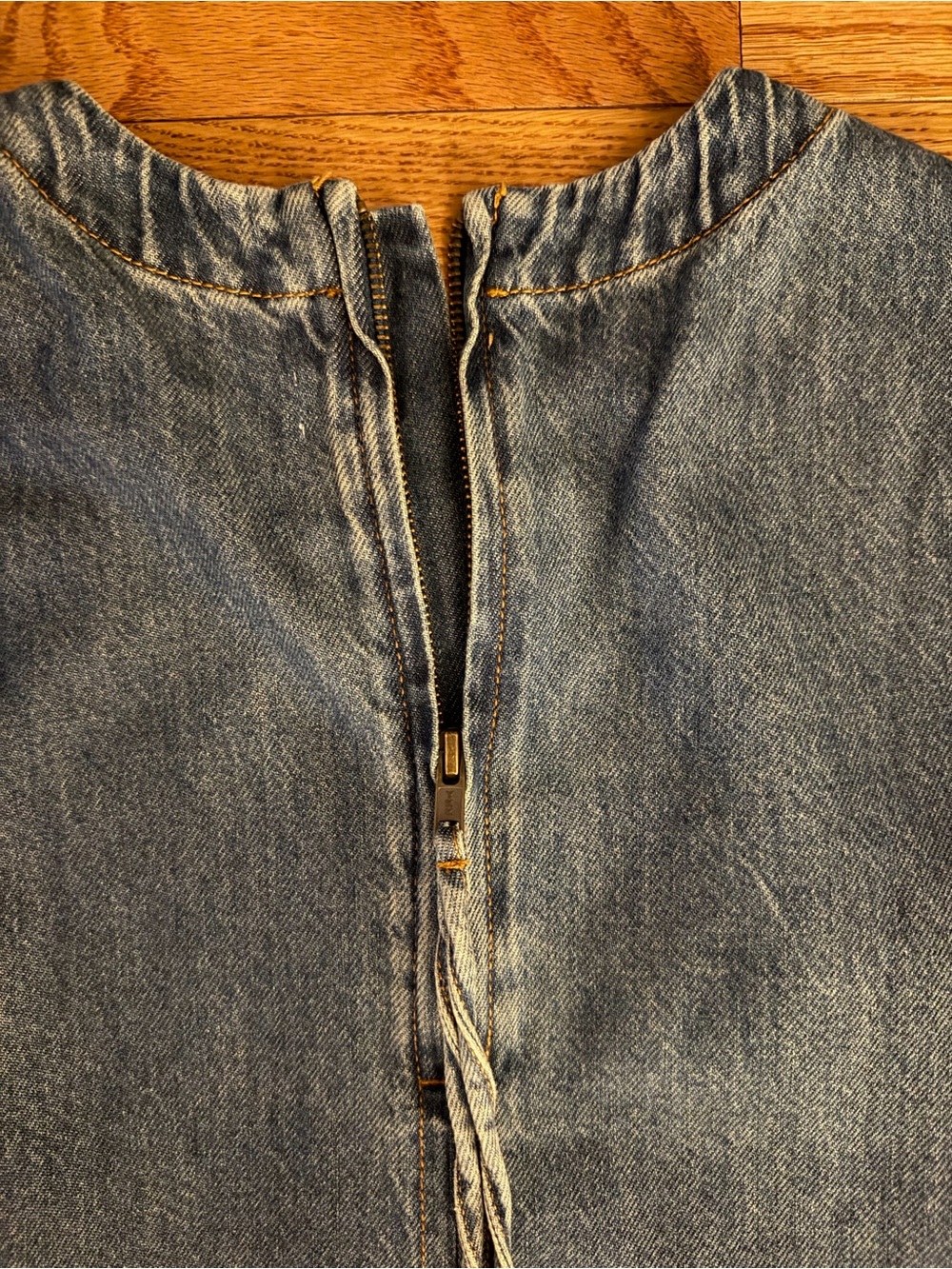 Madewell Light Blue Sleeveless Denim Shell - Picture 4 of 4